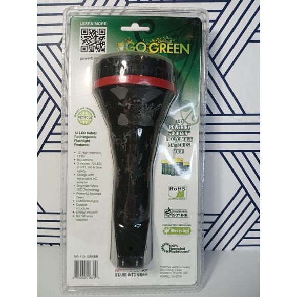 Go Green Rechargable Flash Light  LED - Picture 2 of 5